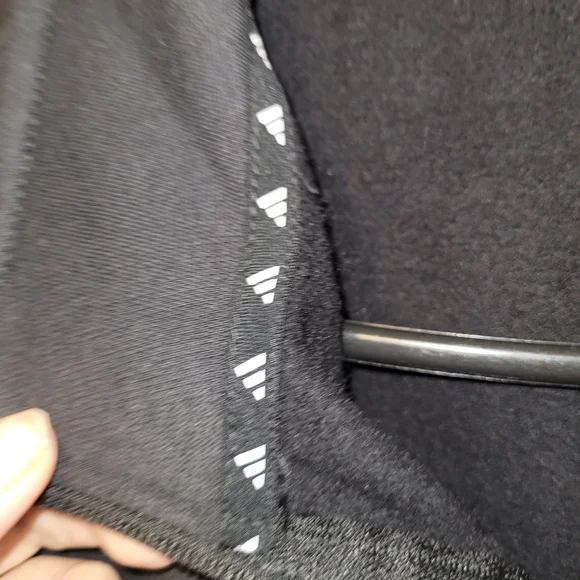 Adidas 3 Stripe Quarter Zip Pullover Black Athletic Top Mens Small - Picture 3 of 8